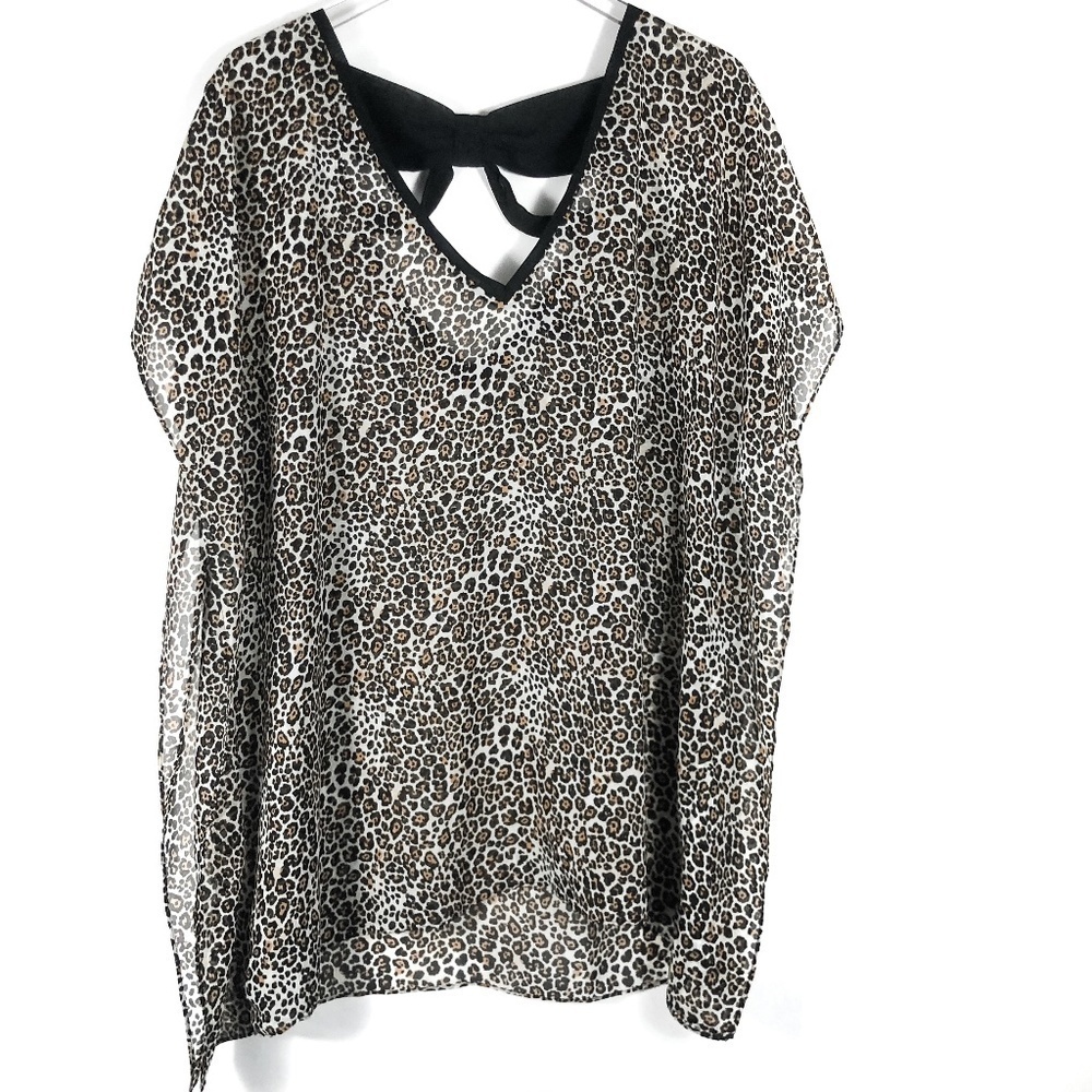 Victoria's‎ Secret Cheetah Print Sheer Pullover Top